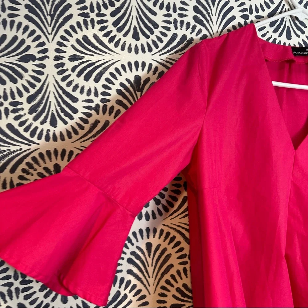 Tuckernuck Pomander Place Pink Cotton Bell Sleeve Blouse - Picture 5 of 11